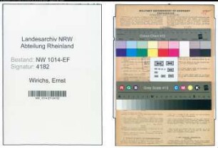 Entnazifizierung Ernst Wirichs , geb. 28.10.1876 (Verwaltungsangestellter)