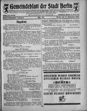 1926,37: Nr. 37, 12. September 1926