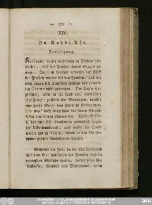 XIV. An Rabbi Ase.