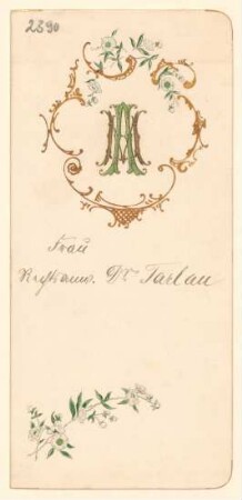 Menükarte : Hochzeitsmahl, Kaiserhof Berlin