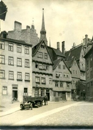 Das alte Halle : Halle, Trödel. Wohnhäuser. Straßenansicht