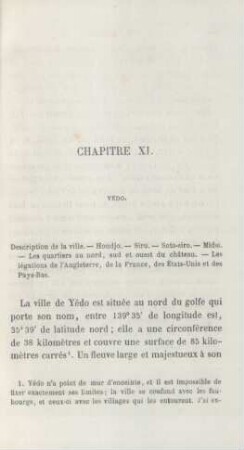 Chapitre XI. Yédo