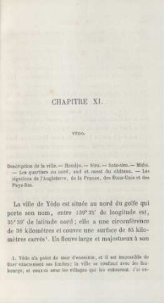 Chapitre XI. Yédo