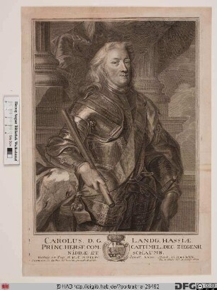 Bildnis Karl I., Landgraf von Hessen-Kassel (reg. 1670(1677)-1730)