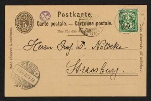 Postkarte vom 27.01.1902