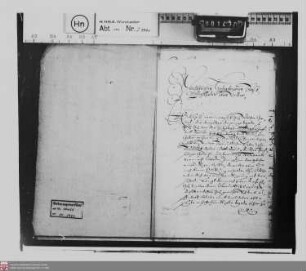 Korrespondenzen des Fürsten Moritz Heinrich von Nassau-Hadamar mit Isenburg-Büdingen, Manderscheid u. a.