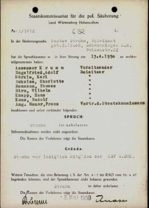 Strohm, Gustav
