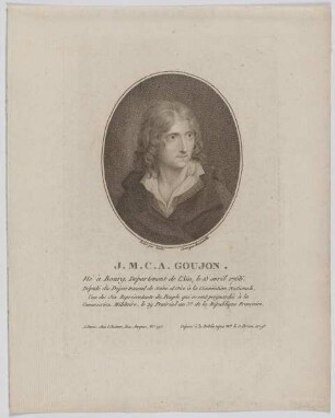 Bildnis des J. M. C. A. Goujon