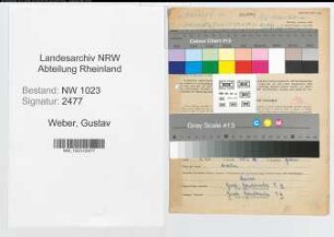 Entnazifizierung Gustav Weber , geb. 16.04.1900 (Betriebsleiter)
