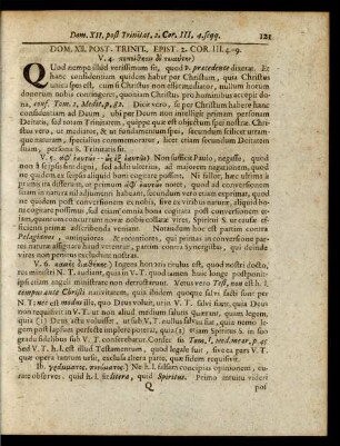 Dom. XII. Post. Trinit. Epist. 2.Cor. III. 4.-9.