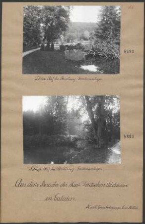 Schloß Raj bei Brzezany: Gartenanlage