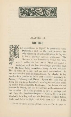Chapter VI. Sigiri