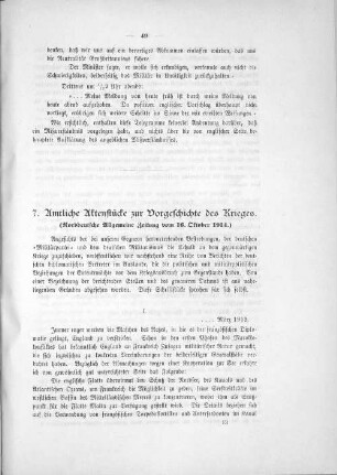 I. ... März 1913.