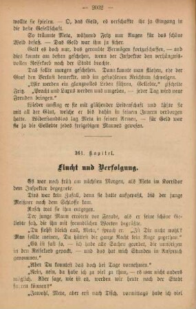 361. Kapitel. Flucht und Verfolgung
