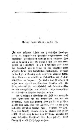 Ueber Simultan-Schulen
