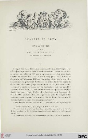 3. Pér. 13.1895: Charles le Brun à Vaux-le-Vicomte et à la Manufacture royale des meubles de la Couronne, 2