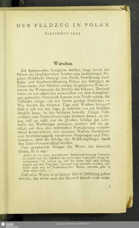 Der Feldzug In Polen