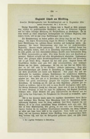 115. Englands Schuld am Weltkrieg