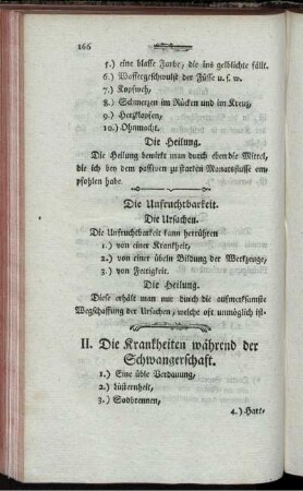 II. Die Krankheiten während der Schwangerschaft.