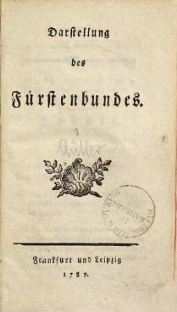 Darstellung des Fürstenbundes