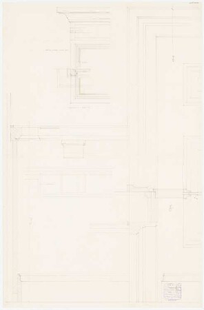 Park Hotel, Posen: Garderobe, Paneel, Türen und Spiegel: Details 1:1