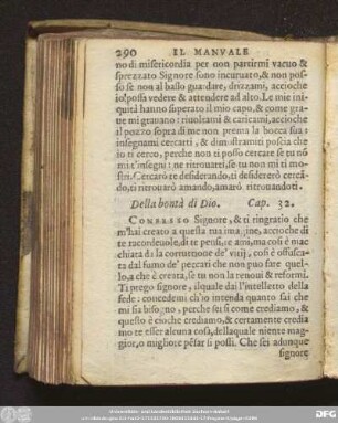 Della bontà di Dio. Cap. 32.