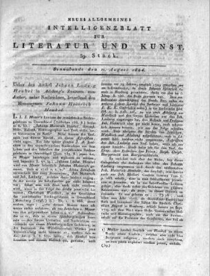 1804-08-11 : 39. Stück