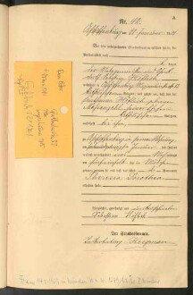 Standesamtsbuch der Stadt Aschaffenburg: Geburten 365/1900 - 184/1901