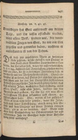 Apostelg. 10. v. 40.41.
