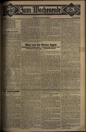 Zweite Ausgabe vom Sonntag, den 23. November 1930.