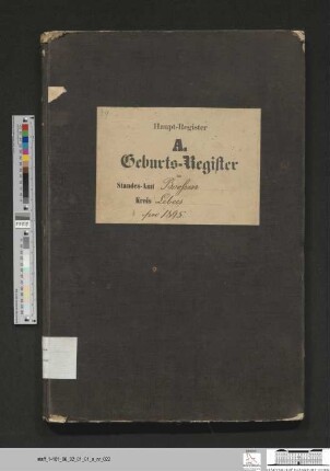 Geburtsregister Booßen 1895