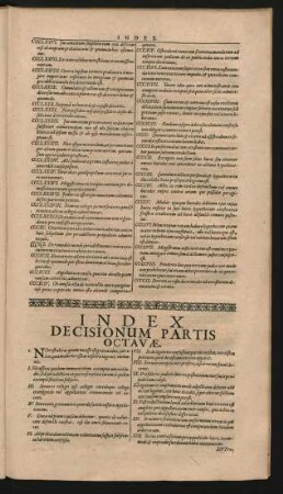 Index Decisionum Partis Octavae