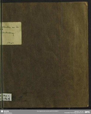 Gedancken von der Ehescheidung, Bey der ehelichen Verbindung Titl. Herrn Gotthelf Gottlob Jentschens, Hochgräfl. Schönburg-Steinischen Amtmanns in Lößnitz [et]c. mit Ttl. Jgfr. Christianen Concordien Haertelin, Titl. Herrn Christian August Härtels, Advocati immatric. und Stadtschreibers in Lößnitz, einzigen ... Tochter, entworfen