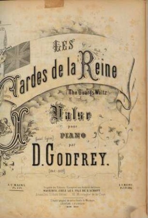 Les gardes de la reine : (The guards waltz) ; valse pour piano