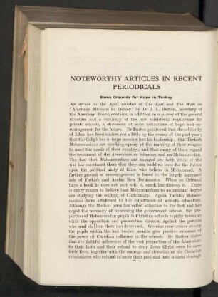 Noteworthy articles in recent periodicals