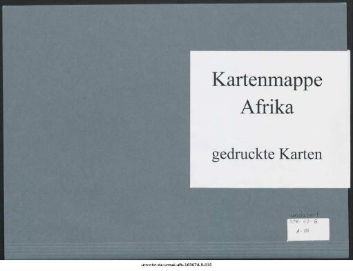 Nordostafrika, ganz und größere Teile : undatiert : Kartensammlung