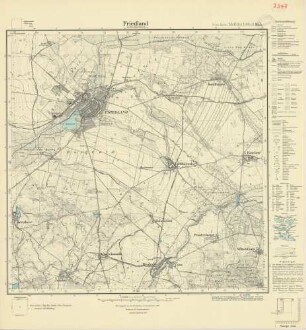 2347 (alte Nr.: 955) Friedland in Mecklenburg, Meßtischblatt (4cm - Karte)