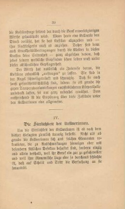 IV. Die Sittlichkeit der Kellnerinnen