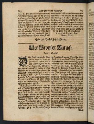664-696, Der Prophet Baruch