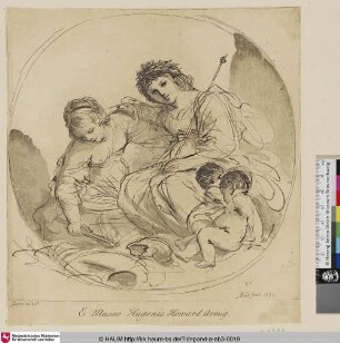 [Zwei Frauen mit zwei Kindern; Deux femmes avec deux enfants]