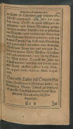 Das erste Laster deß Dritten Gebotes/ Faulheit und Unlust zur Anhörung Göttliches Worts ...