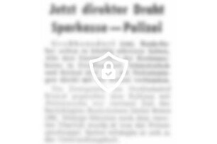 Jetzt direkter Draht Sparkasse - Polizei