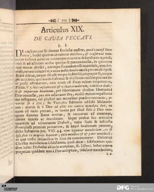 Articulus XIX. De Causa Peccati.