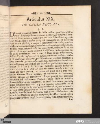 Articulus XIX. De Causa Peccati.