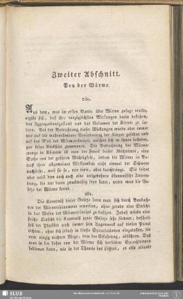 Zweiter Abschnitt. Von der Wärme