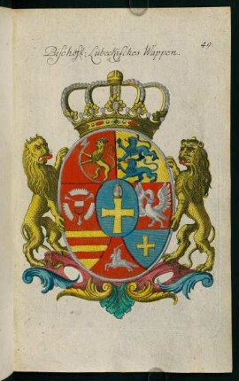 49, Wappen des Erzbischofs zu Lübeck