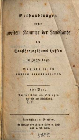 Verhandlungen der Zweiten Kammer der Landstände des Großherzogthums Hessen. Protokolle. 1821,8