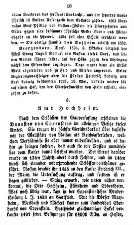 b. Amt Hochheim.