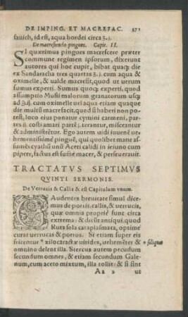Tractatus Septimus Quinti Sermonis.