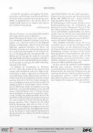 [Rezension von: Il grano e le macine - la macinazione die cereali in Alto Adige dall'Antichitá al Medioevo]